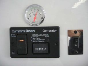 Gen. start and fuel gauge